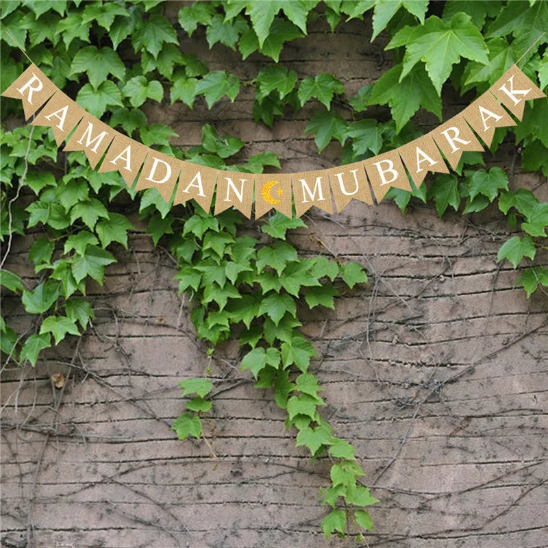 Ramadan Eid Mubarak Hanging Banner Decorations