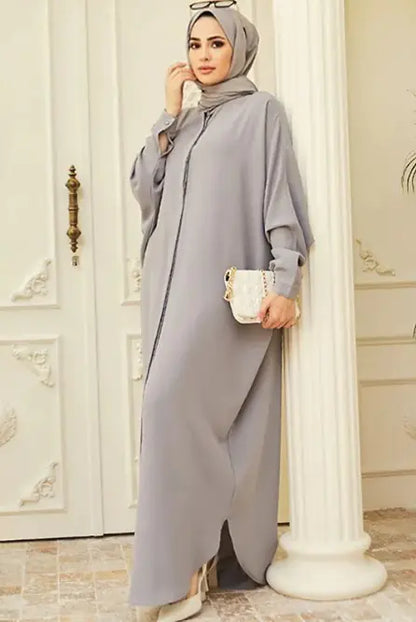 Abaya Long Sleeve Dress for Muslim